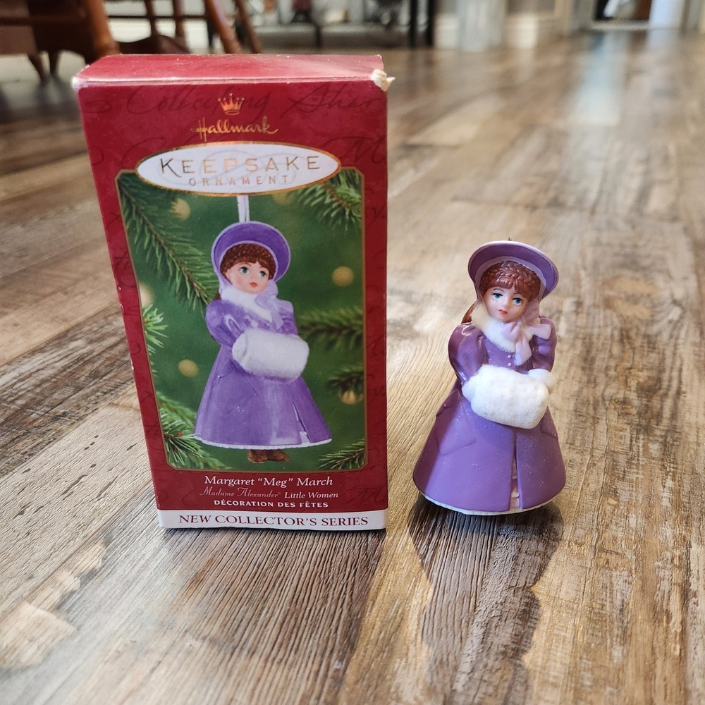 Hallmark Keepsake Ornament Madame Alexander Little Women Meg March 2001 Purple